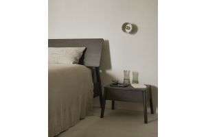 AIR BEDSIDE TABLE - VARNSIHED OAK - BROWN - 1 DRAWER 56 x 44 x 37	51190