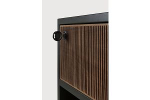 OSCAR DRAWER UNIT - VARNISHED TEAK - BLACK