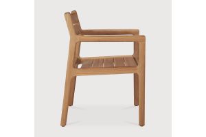 ETHNICRAFT JACK OUTDOOR DINING CHAIR FRAME - TEAK - WITH ARMS (NO CUSHION)  56 x 60 x 81	10284