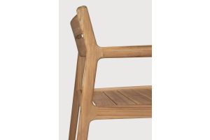 ETHNICRAFT JACK OUTDOOR DINING CHAIR FRAME - TEAK - WITH ARMS (NO CUSHION)  56 x 60 x 81	10284