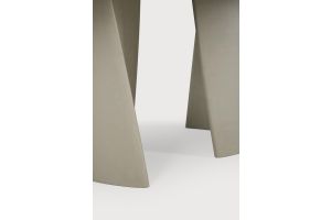 CANYON OUTDOOR DINING TABLE - VARNISHED CONCRETE - LIGHT GREY - OVAL 230 x 115 x 76	25061