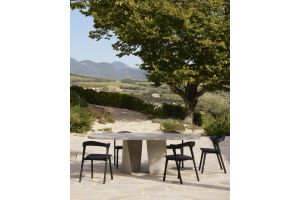 CANYON OUTDOOR DINING TABLE - VARNISHED CONCRETE - LIGHT GREY - OVAL 230 x 115 x 76	25061