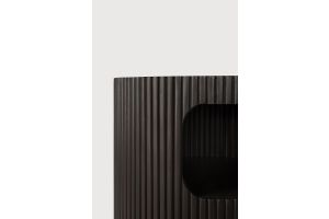 BOOMERANG DRAWER UNIT - VARNISHED MAHOGANY - DARK BROWN -1 DRAWER WITH KEYLOCK 45 x 45 x 55	35015