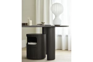 BOOMERANG DRAWER UNIT - VARNISHED MAHOGANY - DARK BROWN -1 DRAWER WITH KEYLOCK 45 x 45 x 55	35015