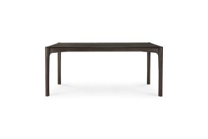 PI TEAK DARK-BROWN VARNISHED DINING 180X90 CM