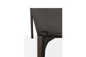 PI TEAK DARK-BROWN VARNISHED DINING 220X95X76 CM