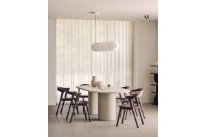 ELEMENTS DINING TABLE - VARNISHED MICROCEMENT - OFF WHITE - OBLONG 240 X 100 X 76 26427