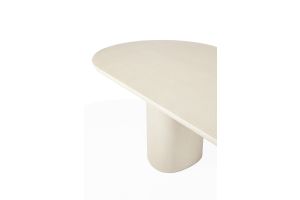 ELEMENTS DINING TABLE - VARNISHED MICROCEMENT - OFF WHITE - OBLONG 240 X 100 X 76 26427
