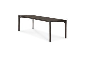 PI TEAK DARK-BROWN VARNISHED DINING 240X100