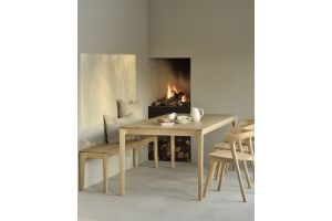 ETHNICRAFT BOK DINING TABLE - VARNISHED OAK - RECTANGULAR 200 X 95 X 76 55203