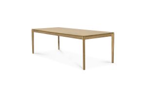 ETHNICRAFT BOK DINING TABLE - VARNISHED OAK - RECTANGULAR 200 X 95 X 76 55203
