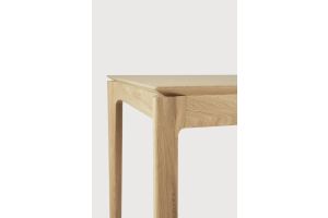 ETHNICRAFT BOK EXTENDABLE DINING TABLE - VARNISHED OAK - RECTANGULAR 120/180 X 90 X 76 55206