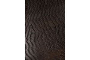 GROOVES COFFEE TABLE - VARNISHED TEAK - OFF BLACK - RECTANGULAR 170 X 120 X 34 12258