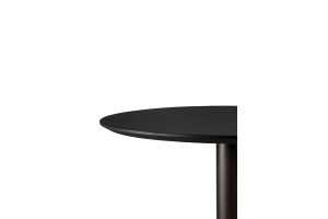 BLEND DINING TABLE - VARNISHED OAK TOP - BLACK - DARK BRONZE BASE - ROUND 90 X 90 X 76 51950