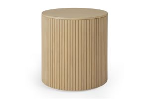 ROLLER MAX SIDE TABLE - OAK - ROUND - REMOVABLE COVER 40 X 40 X 42 50047