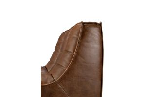 N701 MODULAR SOFA - CHESTNUT LEATHER - 1 SEATER 80 X 91 X 76 20289