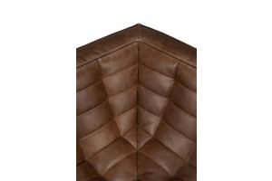 N701 MODULAR SOFA - CHESTNUT LEATHER - 90° SQUARE CORNER 91 X 91 X 76 20292