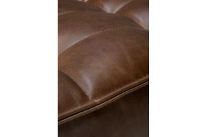 N701 MODULAR SOFA - CHESTNUT LEATHER - 90° SQUARE CORNER 91 X 91 X 76 20292