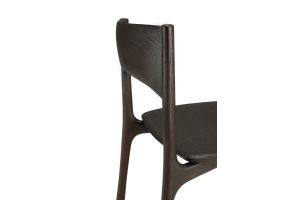 PI DINING CHAIR - VARNISHED TEAK - DARK BROWN 