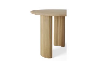 BOOMERANG DESK - VARNISHED OAK - PEBBLE SHAPE 160 X 83 X 76 50794