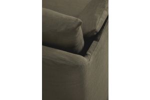 WEAVE SOFA - GREEN FABRIC - 3 SEATER - REMOVABLE COVER 244 X 95 X 75 21413