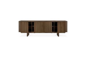 PILLAR SIDEBOARD - VARNISHED TEAK - WILD BROWN - 4 DOORS 220 X 45 X 70 14323