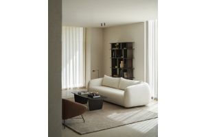 FIGUR SOFA - CHALK FABRIC - 3 SEATER 244 X 107 X 72 21403