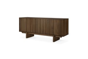 PILLAR SIDEBOARD - VARNISHED TEAK - WILD BROWN - 3 DOORS 169 X 45 X 70 14322