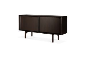 FLOW SIDEBOARD - VARNISHED MAHOGANY - ROSE BROWN - 2 SLIDING DOORS 168 X 45 X 82 35085