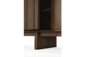 PILLAR SIDEBOARD - VARNISHED TEAK - WILD BROWN - 2 DOORS 119 X 45 X 70 14321