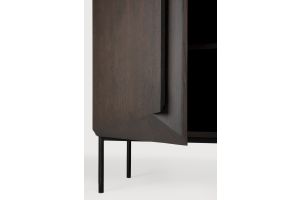 STAIRS CUPBOARD - VARNISHED OAK - BROWN - 2 DOORS 100 X 46 X 150 50441