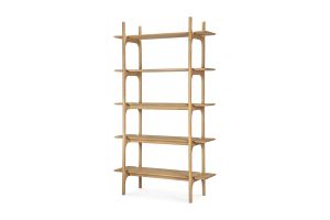 PI RACK - OAK - 5 SHELVES 110 X 39 X 187 51347