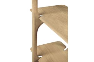 PI RACK - OAK - 5 SHELVES 110 X 39 X 187 51347