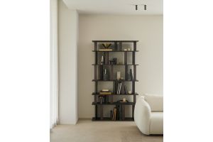 BLOCK RACK - VARNISHED MAHOGANY - ESPRESSO MATTE 120 X 33 X 207 35176