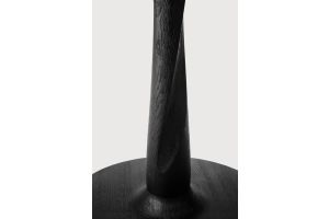 TORSION DINING TABLE - VARNISHED OAK BLACK - LOW 90 x 90 x 69