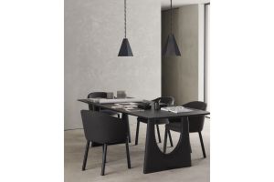 UNDA DINING CHAIR ETHNICRAFT BLACK 50696 61 x 58 x 81CM