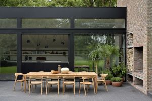 ETHNICRAFT TEAK BOK OUTDOOR EXTENDABLE DINING TABLE 200/300 x 100 x 76 10304