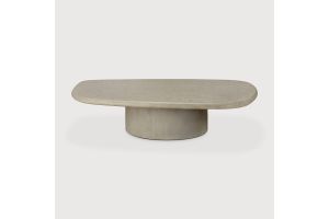 ETHNICRAFT OUTDOOR ELEMENTS COFFEE TABLE - VARNISHED MICROCEMENT 25076