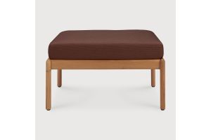 ETHNICRAFT JACK OUTDOOR VOETENBANK TEAK BURGUNDY FABRIC 71X54X40 10442