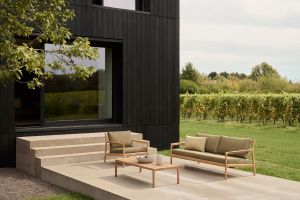 ETHNICRAFT JACK OUTDOOR 3 ZITS BANK TEAK GREEN 265 x 90 x 74 10439