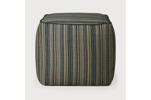 ETHNICRAFT ZAHAR OUTDOOR POEF | BLUE STRIPE 50 x 50 x 45 20182