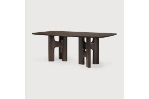 FLOW DINING TABLE - VARNISHED MAHOGANY -  200 x 110 x 76 35092
