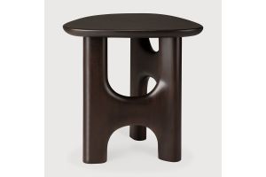 FLOW SIDE TABLE VARNISHED MAHOGANY  ROSE BROWN  54 x 50 x 46 CM 35096