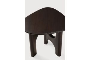 FLOW SIDE TABLE VARNISHED MAHOGANY  ROSE BROWN  54 x 50 x 46 CM 35096