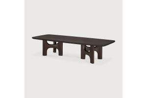 FLOW COFFEE TABLE VARNISHED MAHOGANY ROSE BROWN 150 x 60 x 34 CM 35097