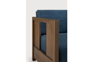ROAN LOUNGE CHAIR - VARNISHED TEAK INK FABRIC 60 x 70 x 65 10833
