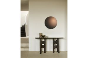 FLOW CONSOLE VARNISHED MAHOGANY  150 x 40 x 79 CM 35095
