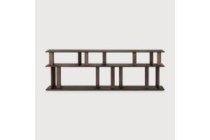 BLOCK CONSOLE - VARNISHED MAHOGANY - ESPRESSO MATTE  210 x 33 x 70 35177 