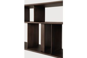 BLOCK CONSOLE - VARNISHED MAHOGANY - ESPRESSO MATTE  210 x 33 x 70 35177 