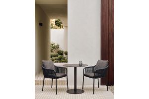 ETHNICRAFT CAPITAN OUTDOOR DINING CHAIR DARK BRONZE 60222 59 x 64 x 75 CM